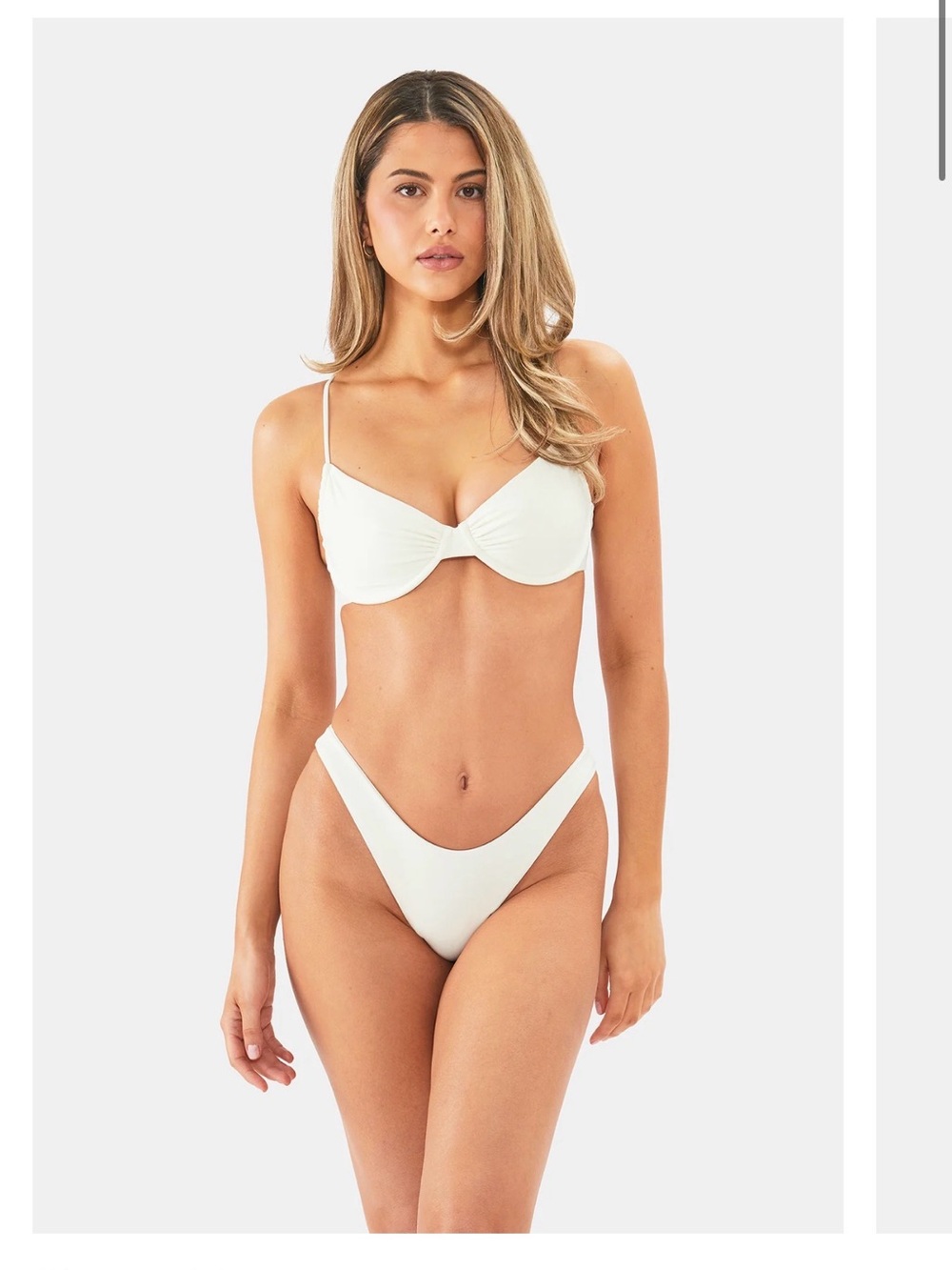 White Underwire Bikini Top